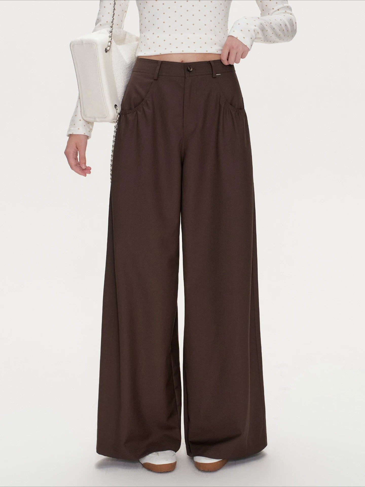 French Wide Leg Pants