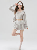 Lyocell Hooded & Skirt Set