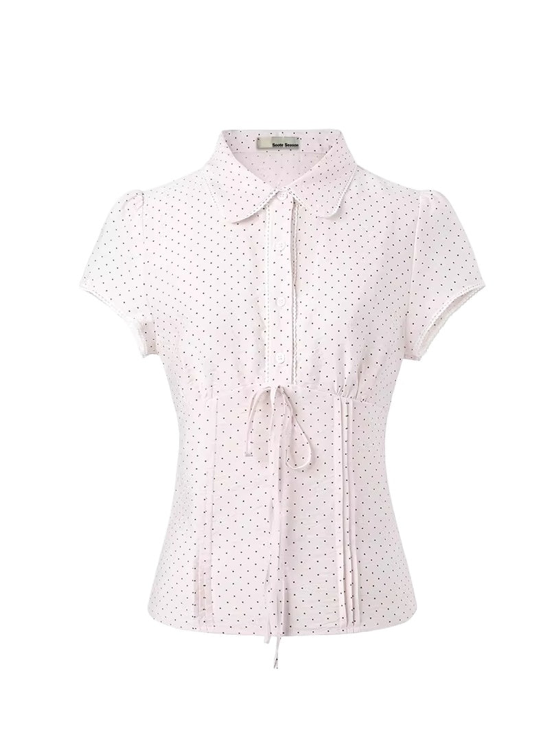 Polka Dot Lace Blouse