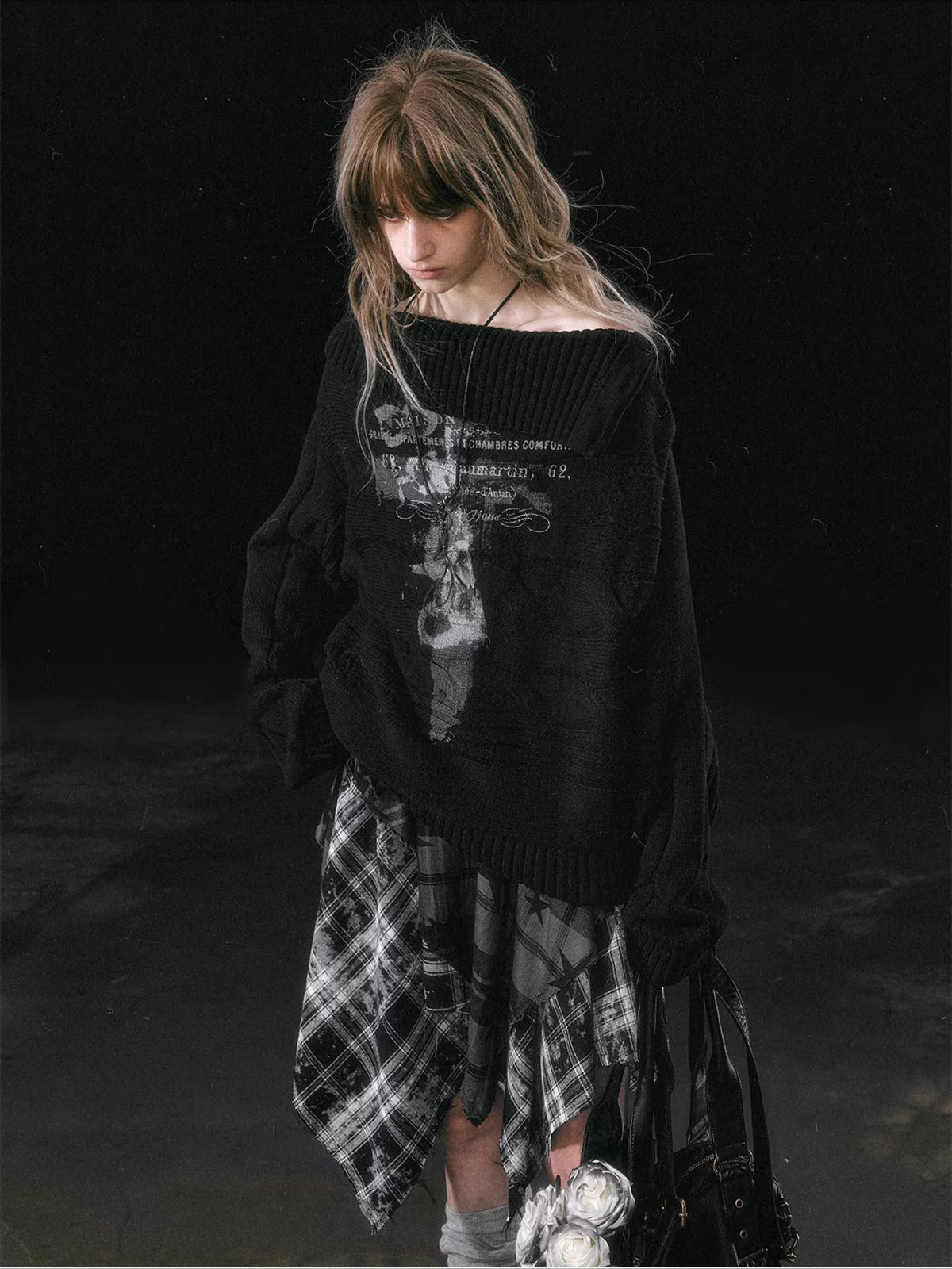 Star Plaid Skirt