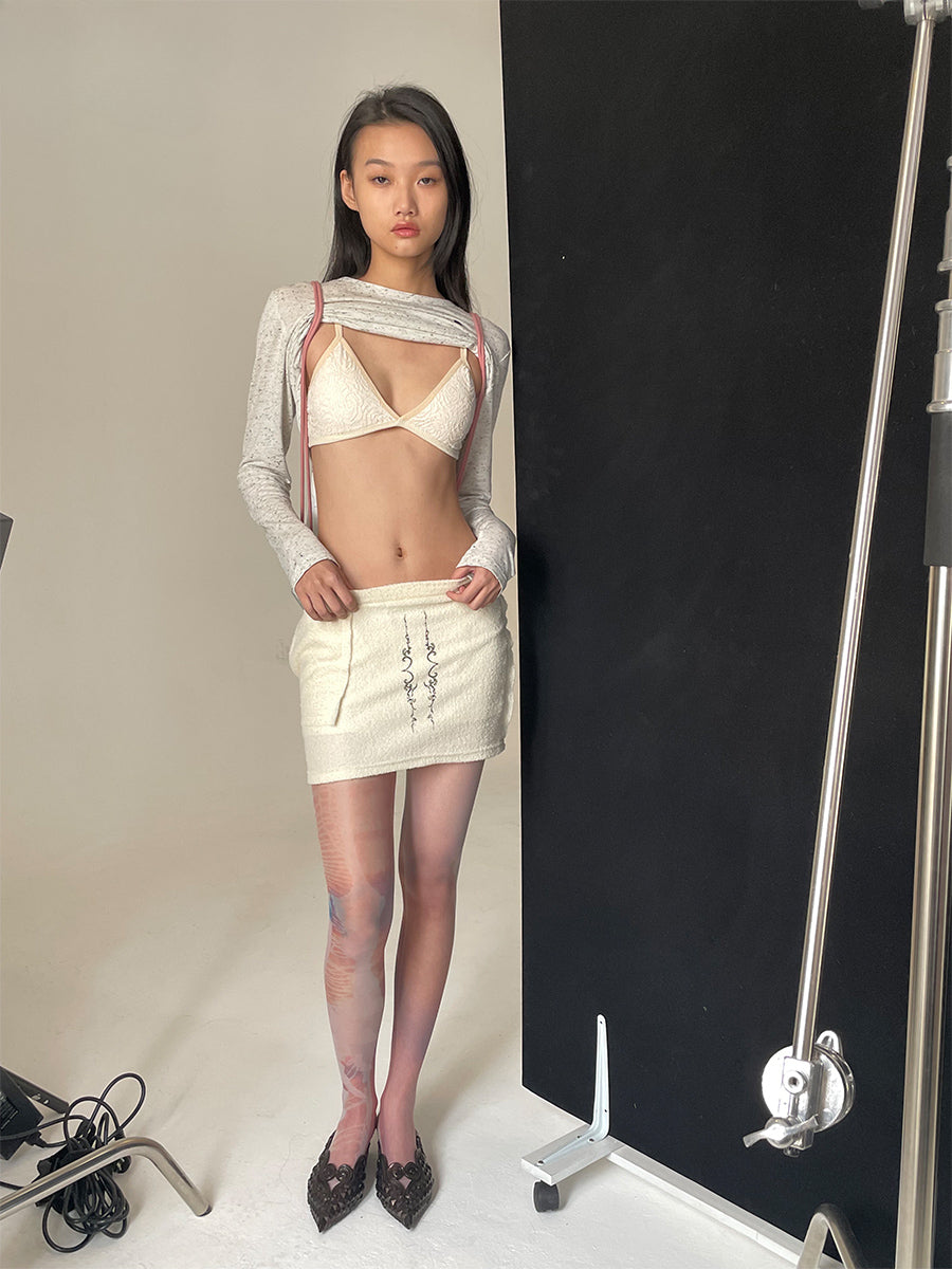 Printed Iridescent Stockings