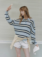Striped Polo Top Set