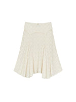 Apricot Lace Cardigan & Skirt Set