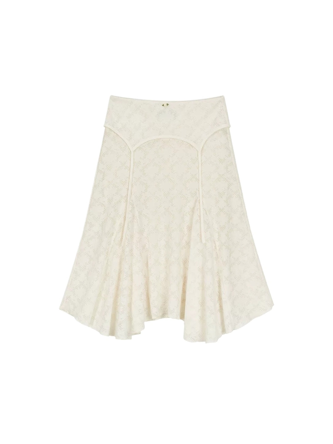 Apricot Lace Cardigan &amp; Skirt Set