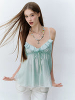 Ruffle Acetate Cami Top
