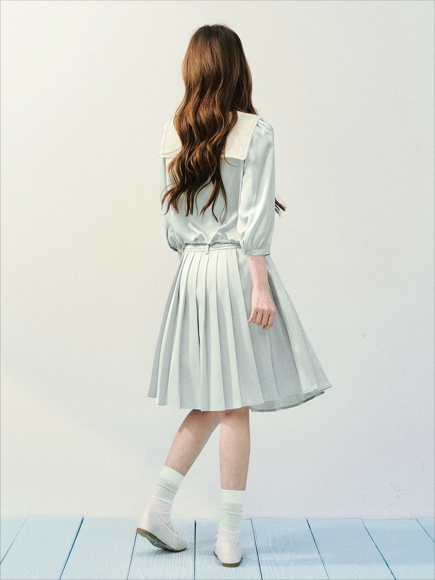 Mint Green Sailor Top Set