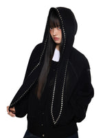 Rabbit Ear Rivet Hoodie