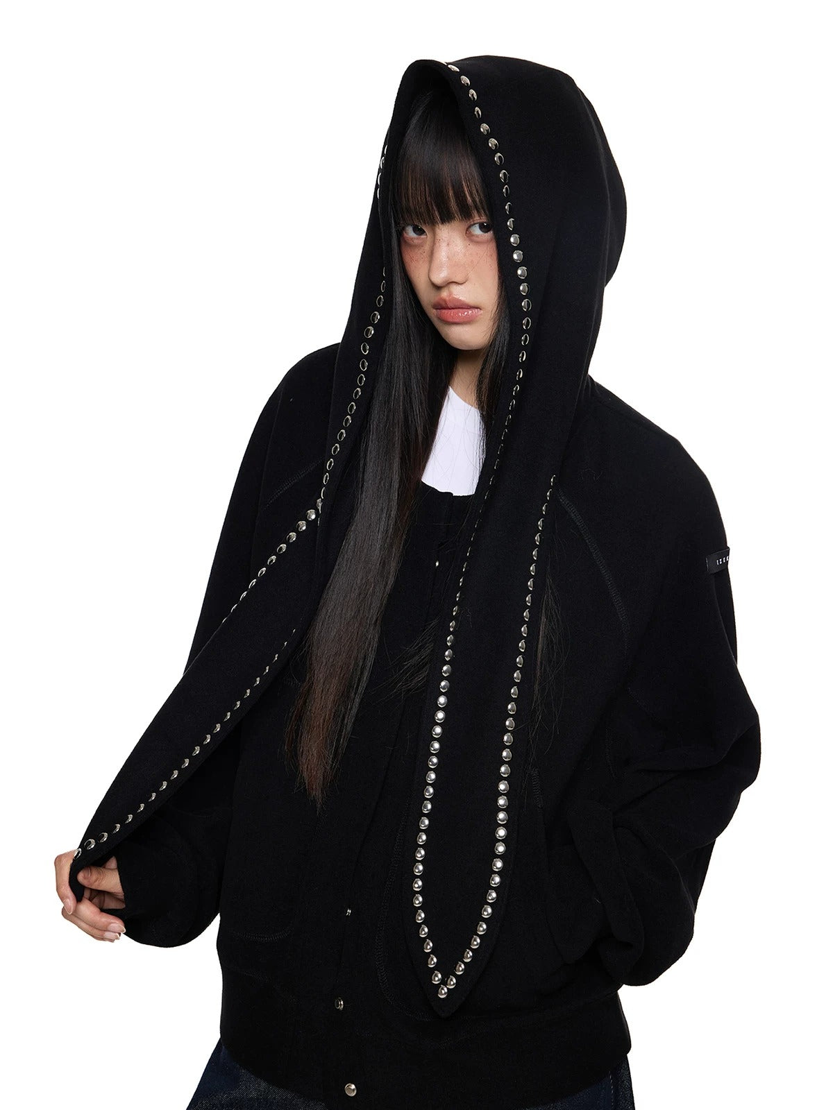 Rabbit Ear Rivet Hoodie