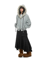 Fur Collar Hooded Sweatshirt