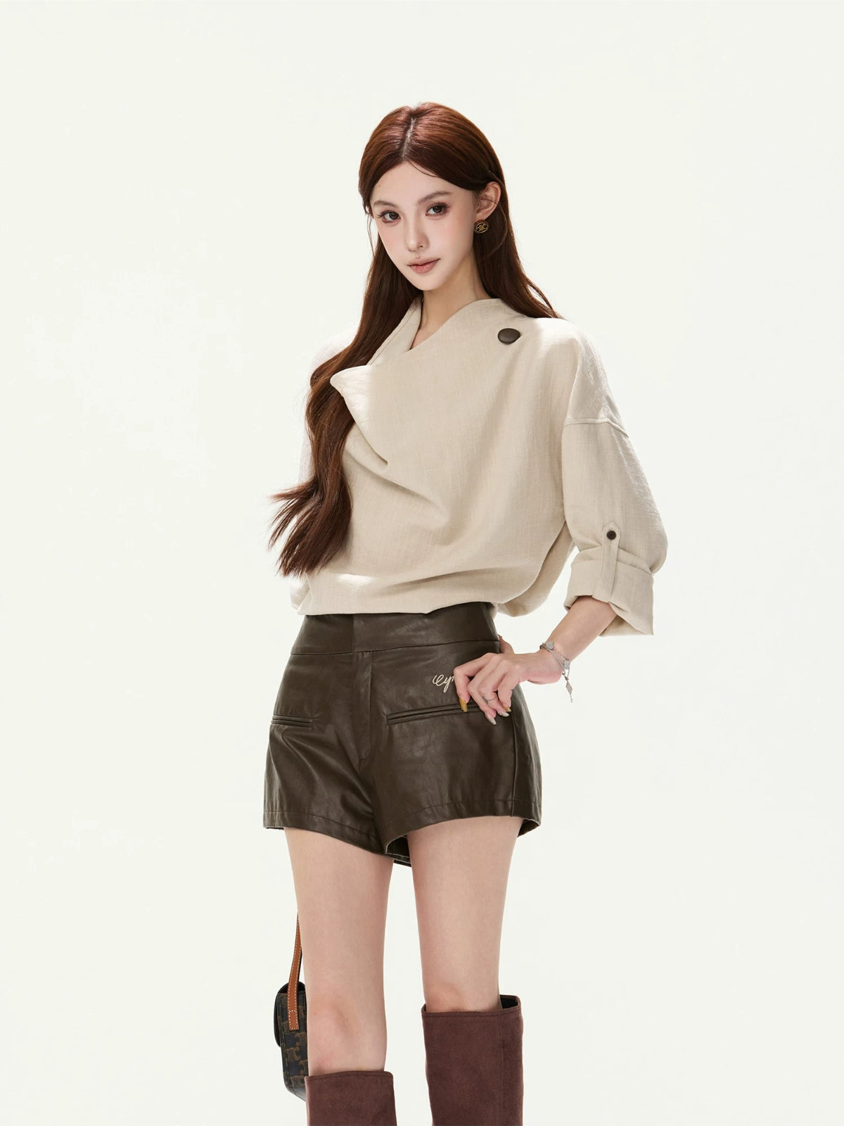 PU Leather Shorts