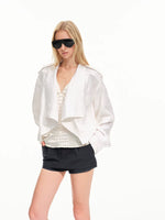 Linen Cropped Jacket