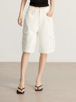 Cargo Denim Bermuda Shorts