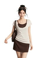 Contrast Cami Dress Set
