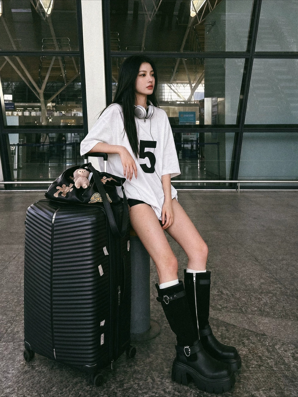 Platform Riding Boots