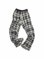 Plaid Crinkle Cargo Pants