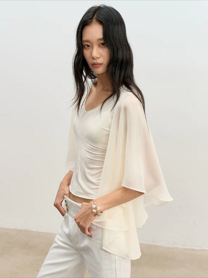 Lyocell V-Neck Top