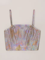 Vintage Storm Fade Dye Long Camisole Fading Desert