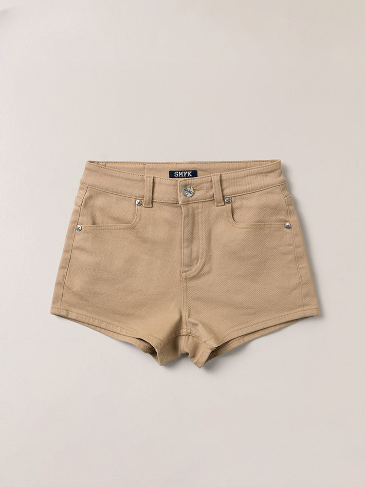Compass Dancer Denim Flat Shorts Sand