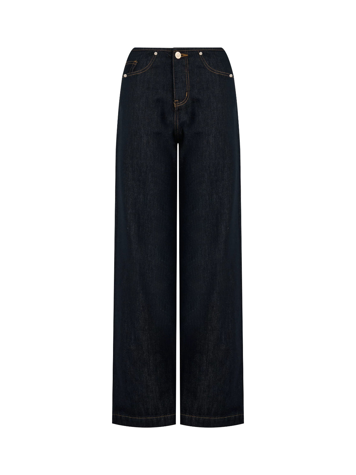 Waistband Free Straight Leg Jeans