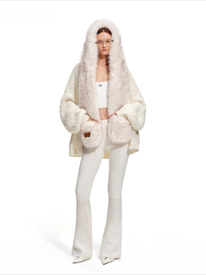 Polar Mohair Knit Cardigan