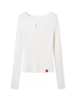 Heart Cutout Long Sleeve Tee