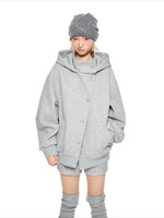 Hooded Button Jacket