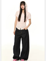 Hooded Vintage Short Sleeve Top