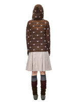Polka Dot Mohair Hoodies