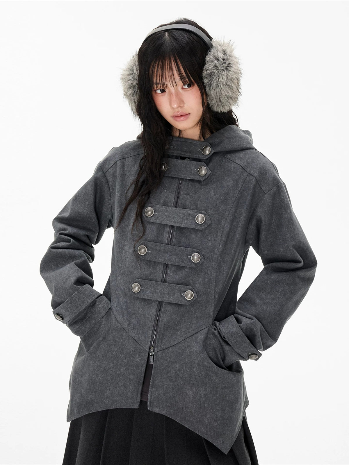 Napoleon Hooded Denim Jacket