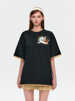 Surfing Doll Cotton T-shirt