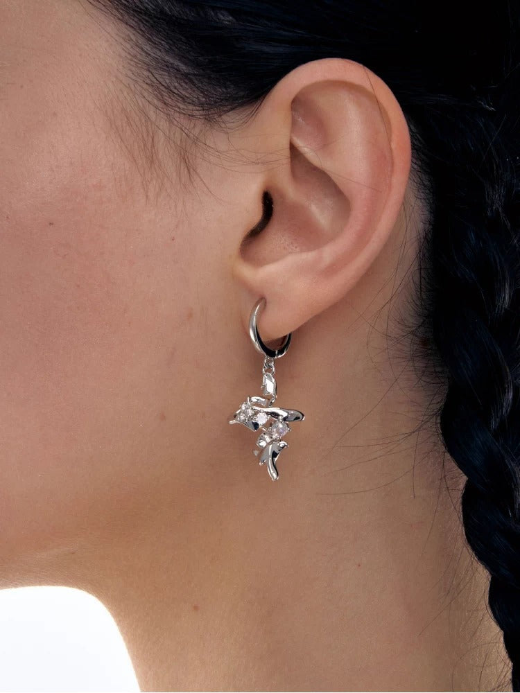 Geometric Cross Earrings