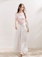 Asymmetric Lace Knit Top