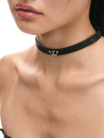 Glossy Black Retro Adjustable Choker