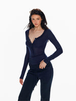 Lace Innerwear Layered Mesh Top Set