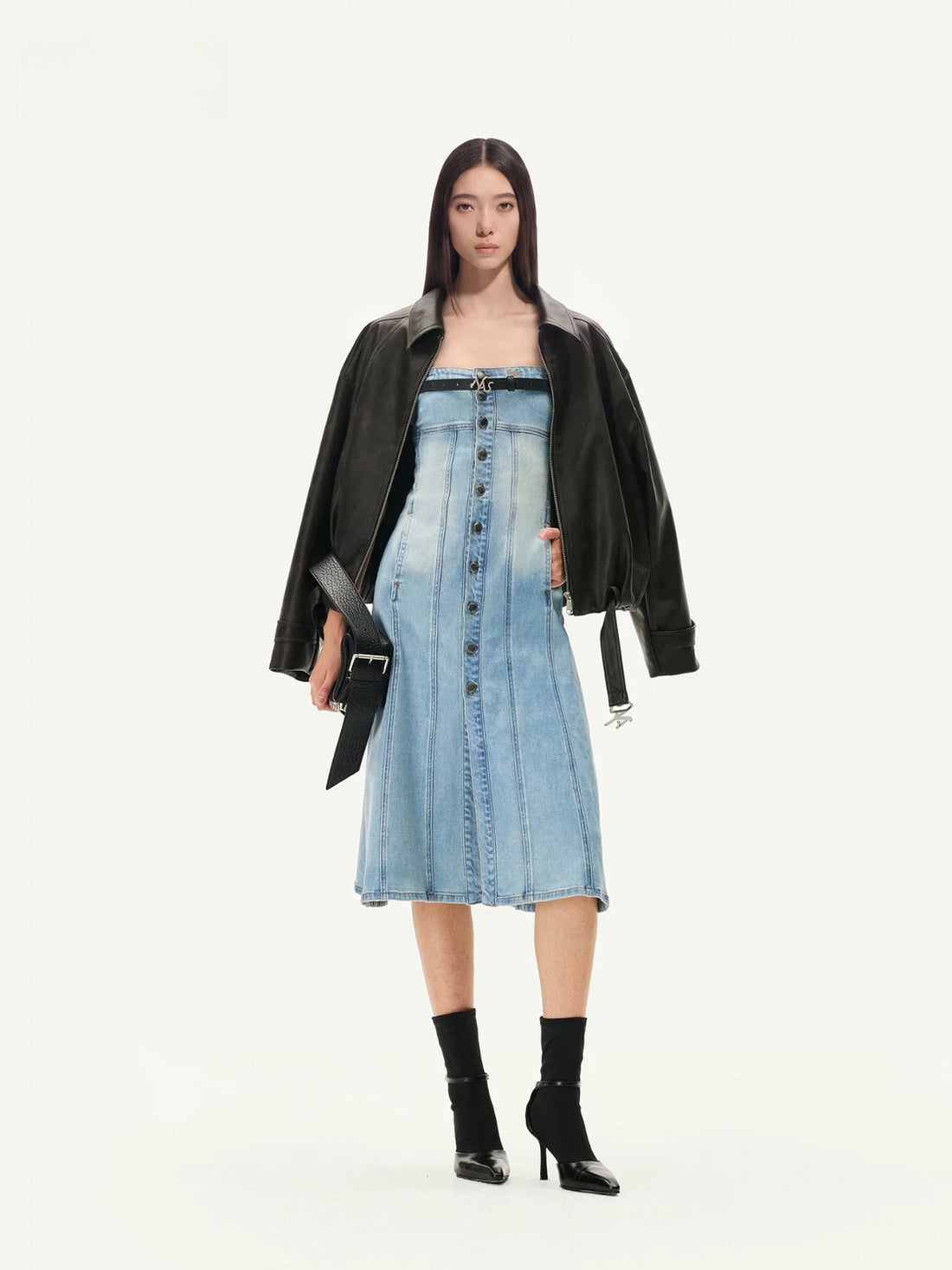 Vintage Washed PU Leather Jacket