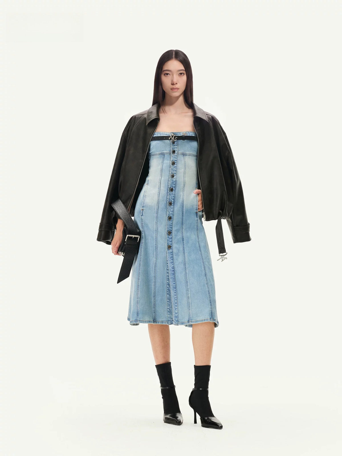 Vintage Washed PU Leather Jacket