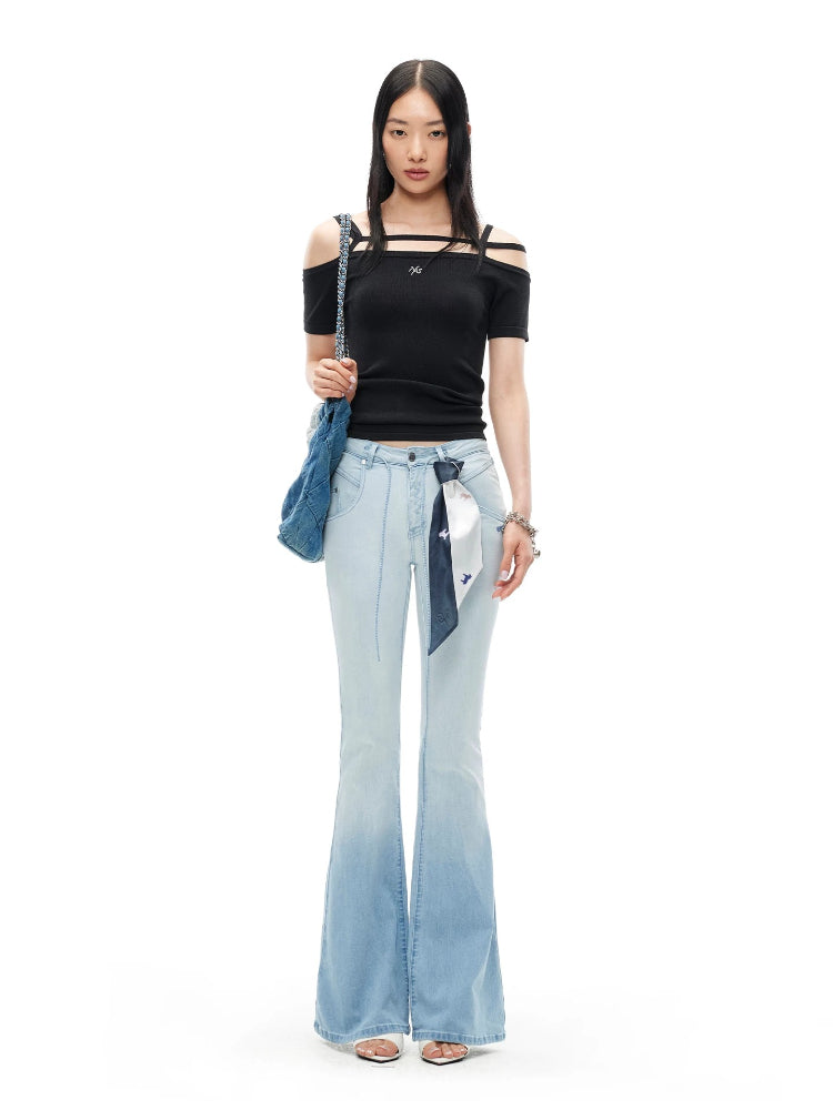 Cross-Shoulder Fitted Tee