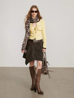 Layered Faux Two-Piece Knit Sweater