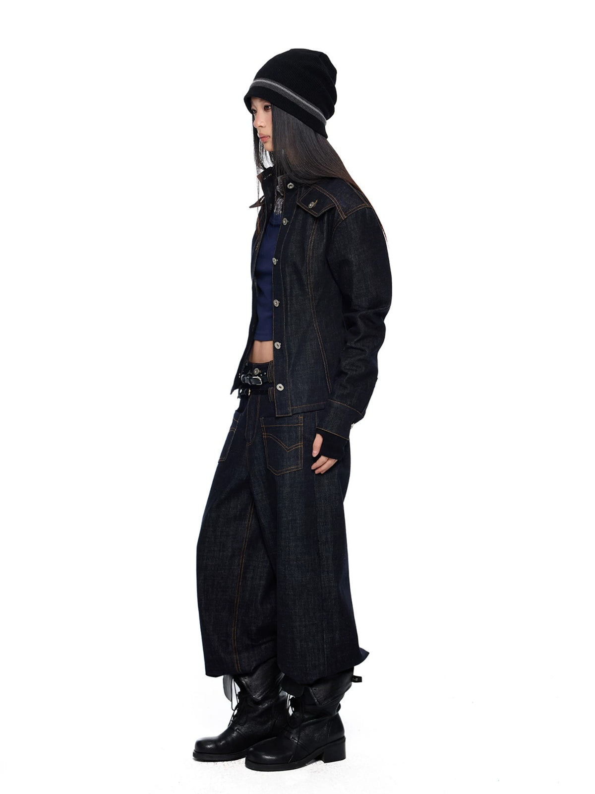 Vintage Denim Jacket &amp; Pants Set