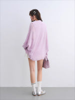 Mohair Knit Cardigan Vest Set