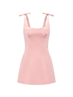 Short Bow Tie Strap Dress