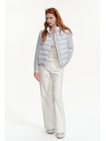 Cable Knit Panel Down Jacket