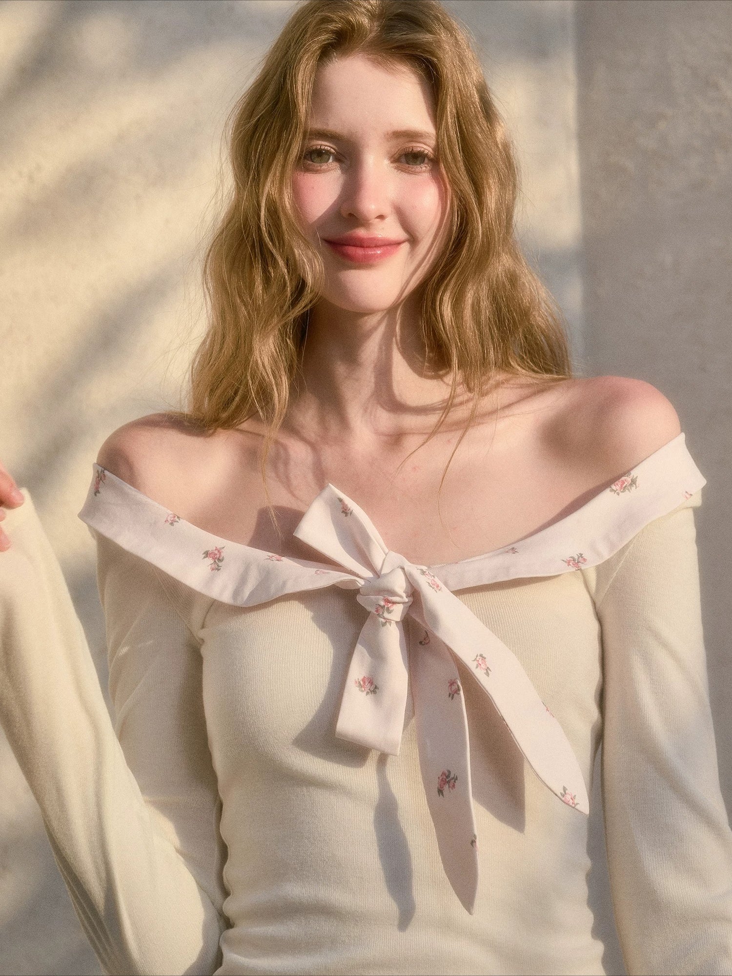 Bow Tie Knit Top