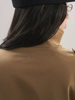 Stand Collar Tencel Trench Coat