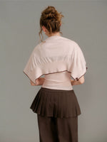Bow Trim Knit Set