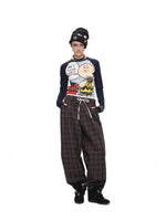 Colorful Cartoon Raglan Tee