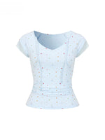 Mesh Panel V-Neck T-shirt