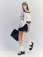 Contrast Letter Tee