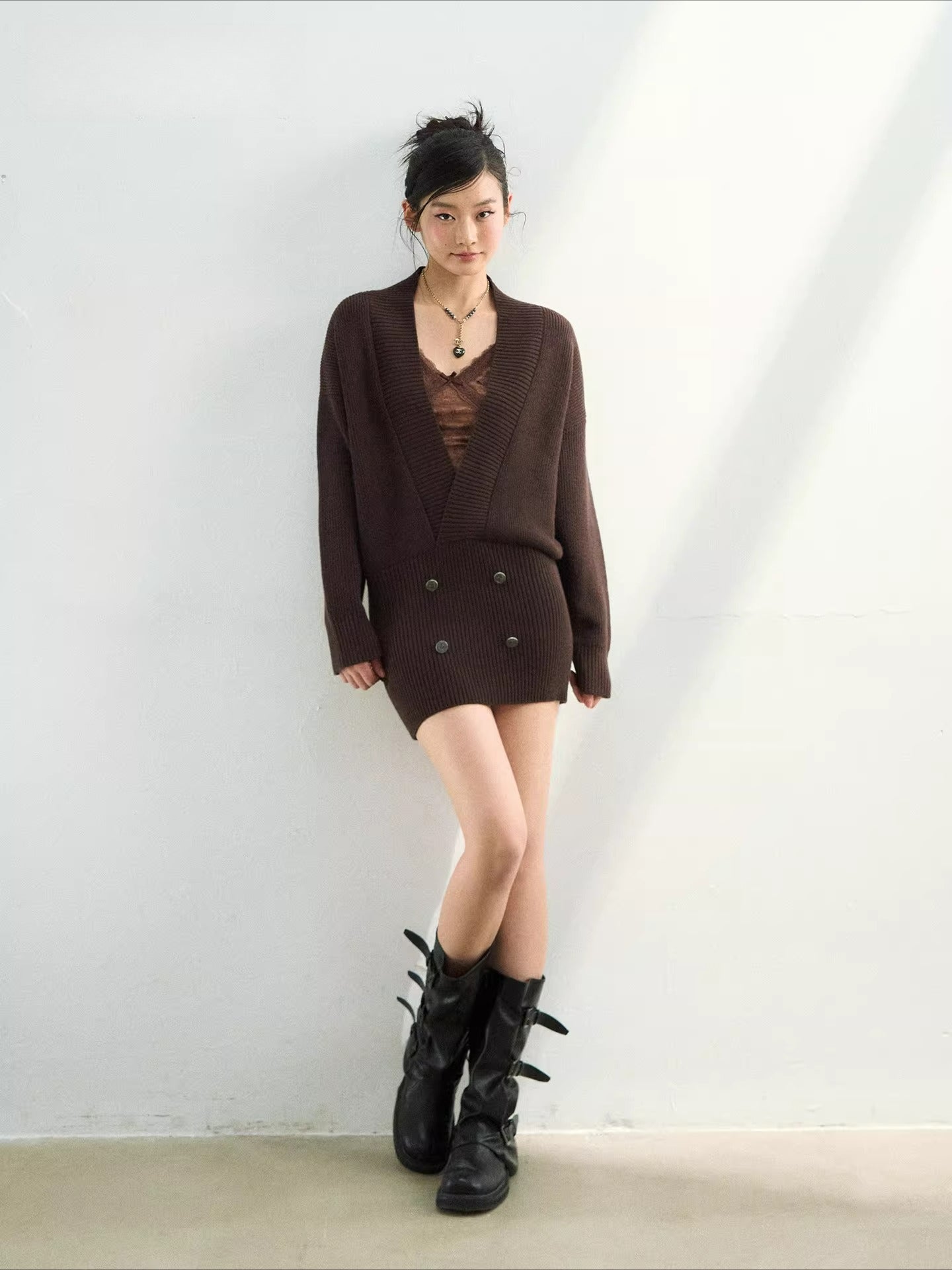 Heavy Knit Sweater Dress