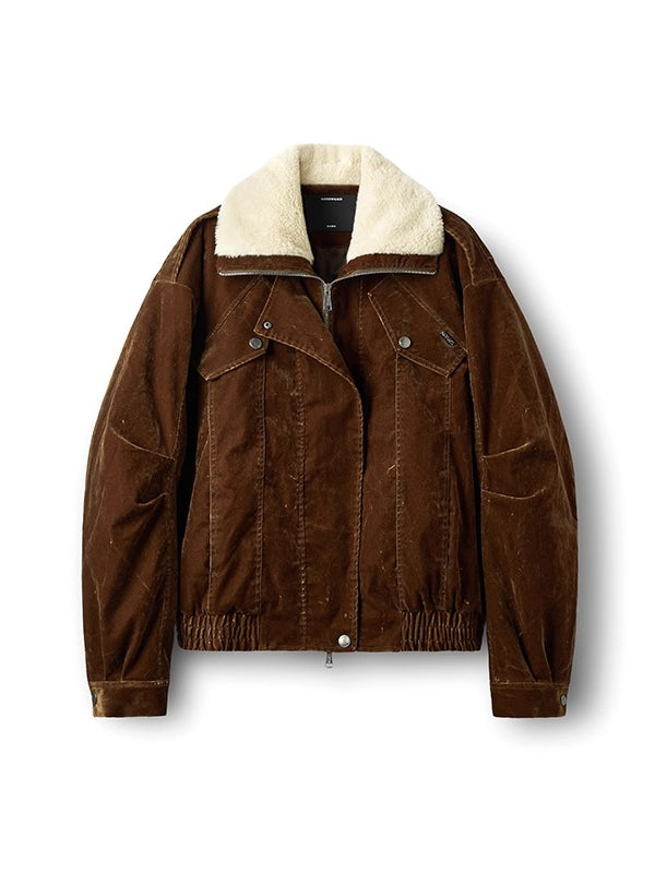 Ross Velvet-Wash Denim Jacket